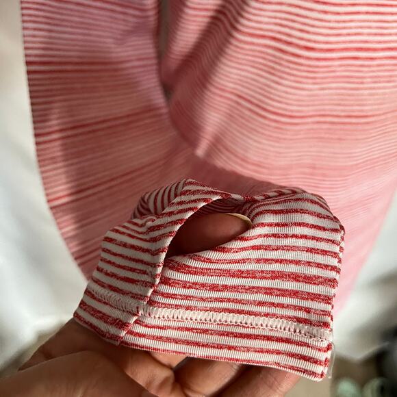 Under Armour Funnel Neck Womens Top Size XS Athleisure Stripe Pullover Cold Gear - Picture 6 of 13